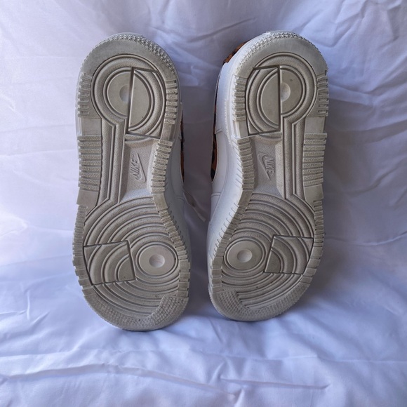 Nike Air Force One White Sneakers with Leopard-Print - Picture 7 of 7